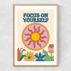 Focus On Yourself Narrow Oak Frame