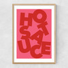Hot Sauce Narrow Oak Frame