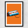 Cassette Tape Medium Black Frame
