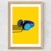 Headphones by Sean Butler Wide Oak Frame