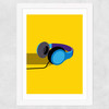Headphones by Sean Butler Wide White Frame