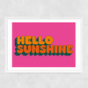 Hello Sunshine by Limbo and Ginger Narrow White Frame