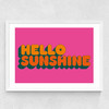 Hello Sunshine by Limbo and Ginger Medium White Frame