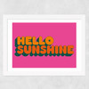 Hello Sunshine by Limbo and Ginger Wide White Frame