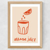 Orange Juice Wide Oak Frame