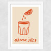 Orange Juice Wide White Frame