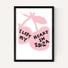I Left My Heart In Ibiza (Pink and Black)