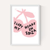 I Left My Heart In Ibiza (Pink and Black)