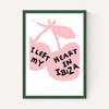 I Left My Heart In Ibiza (Pink and Black)