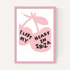 I Left My Heart In Ibiza (Pink and Black)