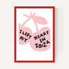 I Left My Heart In Ibiza (Pink and Black)