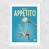 Buon Appetito Narrow White Frame