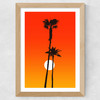 Paradiso (Orange) Wide Oak Frame
