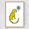Be Brave Leopard Medium Oak Frame