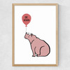 Be Kind Rhino Medium Oak Frame