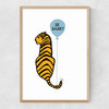 Be Smart Tiger Narrow Oak Frame