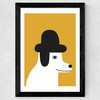Dog Hardhat London Wide Black Frame