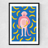Monkey Bananas Narrow Black Frame