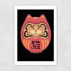 Neko Daruma Unframed Print