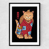 Pirate Meowster Narrow Black Frame