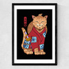 Pirate Meowster Medium Black Frame