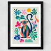 Monkey Wide Black Frame