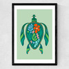 Sea Turtle Medium Black Frame