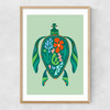 Sea Turtle Narrow Oak Frame