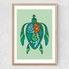 Sea Turtle Medium Oak Frame