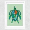 Sea Turtle Wide White Frame