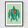 Sea Turtle Narrow Black Frame