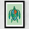 Sea Turtle Wide Black Frame