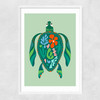 Sea Turtle Narrow White Frame