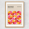 Bauhaus Quarter Circles Medium Oak Frame