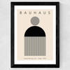 Black Minimal Bauhaus Wide Black Frame