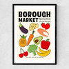 Borough Market by Luxe Poster Co Narrow Black Frame