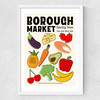 Borough Market by Luxe Poster Co Medium White Frame