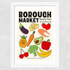 Borough Market by Luxe Poster Co Wide White Frame
