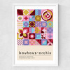 Geoetric Mosaic Medium White Frame