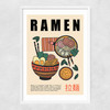 Japanese Ramen Narrow White Frame
