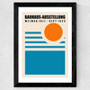 Mid Century Bauhaus Wide Black Frame