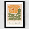 Flower Market Amsterdam Wide Black Frame
