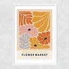 Flower Market Marrakesh Narrow White Frame