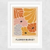 Flower Market Marrakesh Wide White Frame