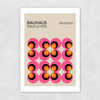 Pink And Orange Bauhaus Unframed Print