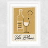 Vin Blanc Wide White Frame