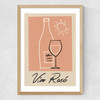 Vin Rose Medium Oak Frame
