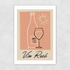 Vin Rose Unframed Print
