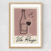 Vin Rouge Medium Oak Frame