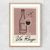 Vin Rouge Narrow Oak Frame